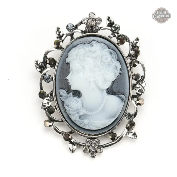 Broche camée au charme vintage