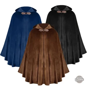 Cape à capuche unisexe pour style Steampunk