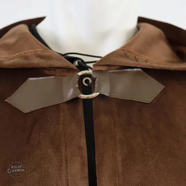 Cape unisexe à capuche pour un look vintage
