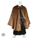 Accessoire Steampunk, cape à capuche pour costume