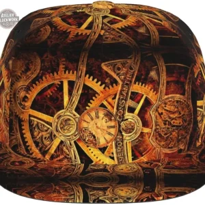 Chapeau Steampunk avec motifs d'engrenages