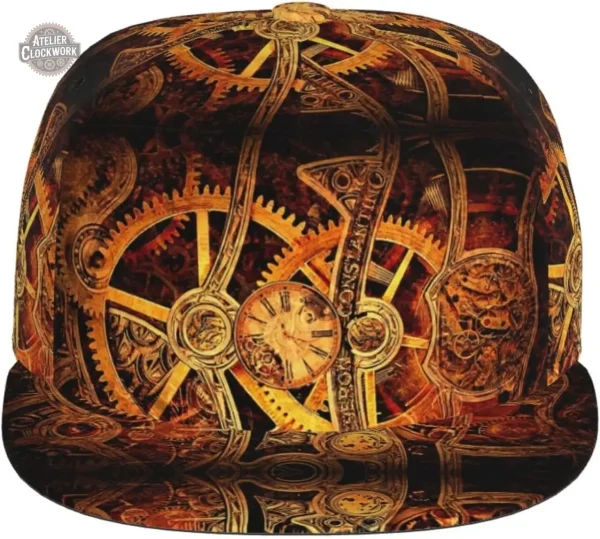 Chapeau Steampunk avec motifs d'engrenages