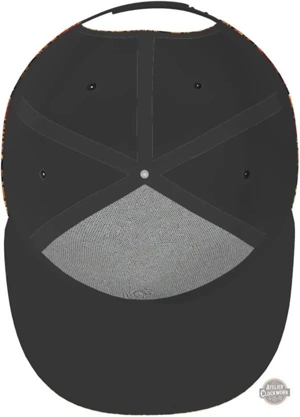Casquette avec design d'engrenages fascinants