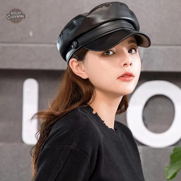 Accessoire féminin en cuir steampunk