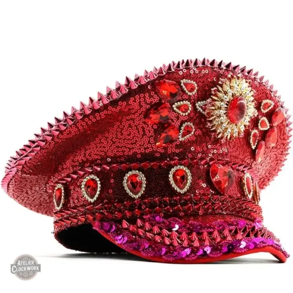 Accessoire féminin steampunk avec écharpe