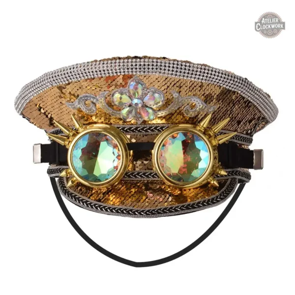 Casquette unique avec lunettes pour une allure originale