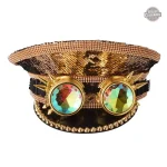 Haut de forme steampunk avec lunettes pour un style audacieux