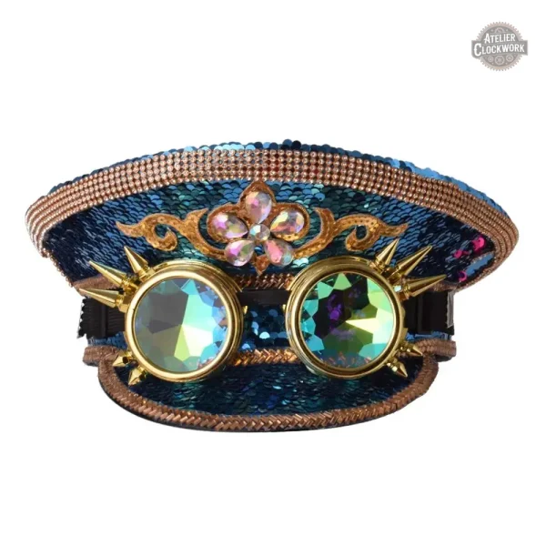 Accessoire tendance : casquette et lunettes steampunk