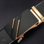 Ceinture Cuir Noir - Style Audacieux