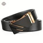 Boucle Dorée sur Ceinture Cuir - Élégance