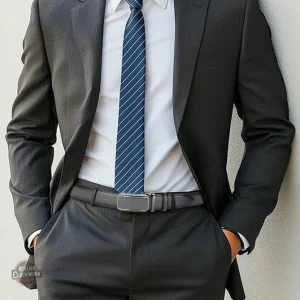 Accessoire dandy en cuir noir