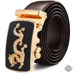 Ceinture homme avec accents steampunk et dragon