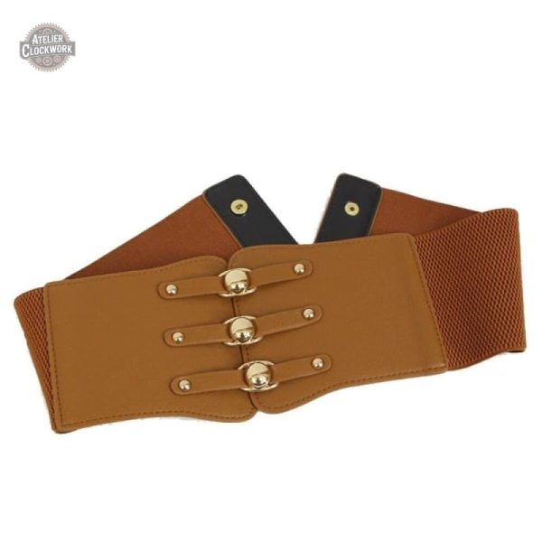 Ceinture élastique rétro pour un style steampunk
