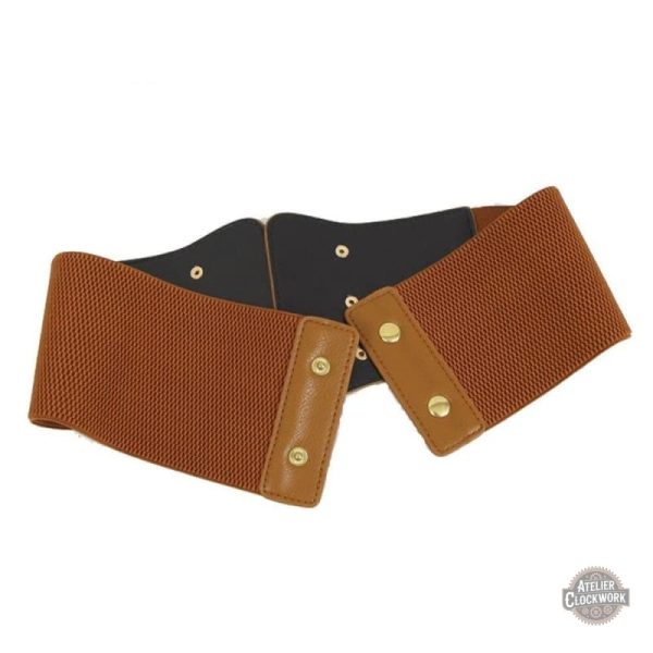 Ceinture femme au design large et rétro