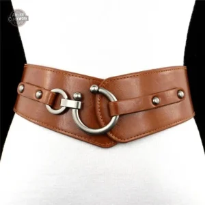 Ceinture élastique steampunk pour femme