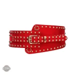 Ceinture femme steampunk avec ornements métalliques
