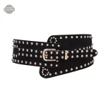 Boucle ardillon sur ceinture punk pour un style affirmé