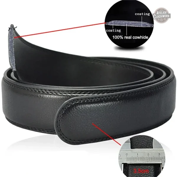 Boucle argentée sur ceinture noire, style dandy audacieux