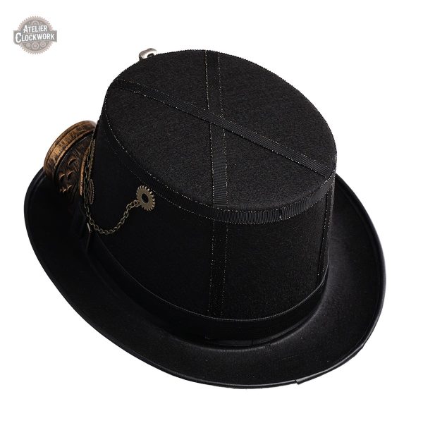 Haut de forme steampunk, accessoire de costume