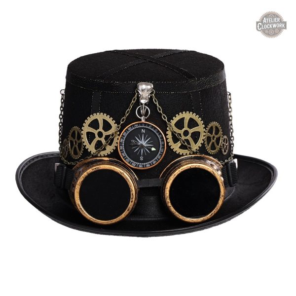 Chapeau steampunk original, style victorien