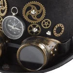 Haut de Forme raffiné avec un design steampunk distinctif