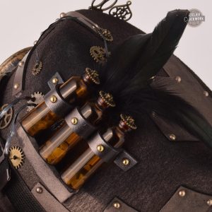 Chapeau Steampunk pour femme, style aventurier