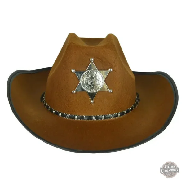 chapeau-cowboy-steampunk-store-1 Chapeau Steampunk - Haut de Forme Far West