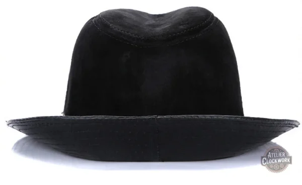 Chapeau urbain en cuir de mouton