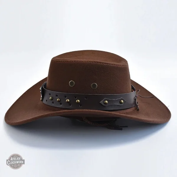 Chapeau noir WestPunk pour look audacieux