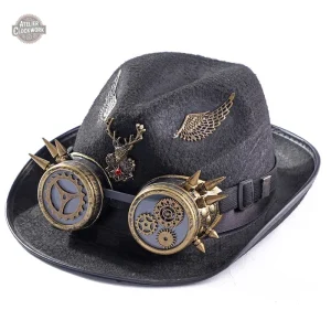 Chapeau Déguisement Steampunk, Haut de Forme élégant