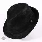 Fedora dandy en cuir pour les passionnés de steampunk