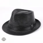 Chapeau Fedora Cuir pour un look dandy audacieux