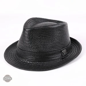 Chapeau Fedora Cuir pour un look dandy audacieux