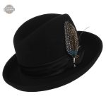 Chapeau Fedora Noir Femme Steampunk