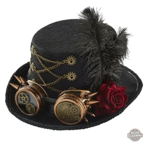 Chapeau Steampunk Femme - Haut-de-Forme élégant