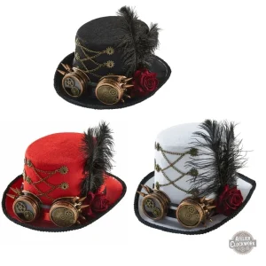 Haut-de-Forme Steampunk pour femme en style sophistiqué