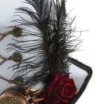Chapeau haut de forme féminin au design steampunk