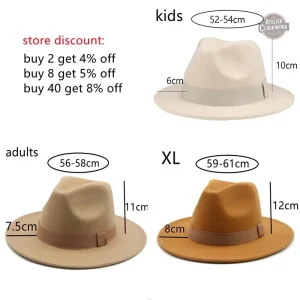 Chapeau feutre noir au design sophistiqué