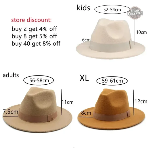 Chapeau feutre noir au design sophistiqué