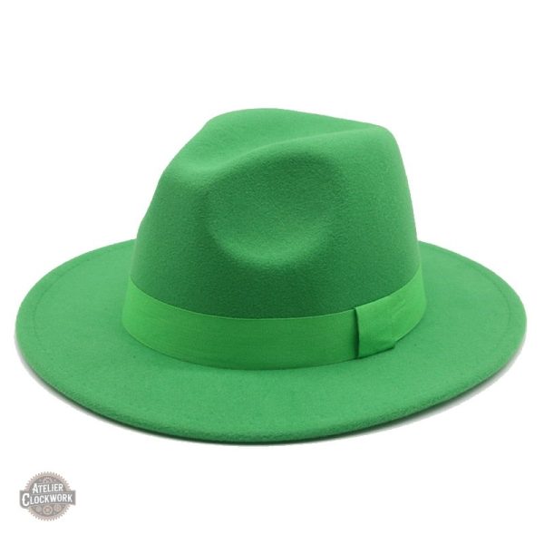 Chapeau Fedora femme avec détails vintage