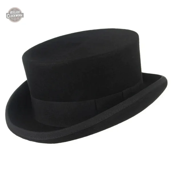 chapeau-feutre-homme-draco-steampunk-store-1 Chapeau en Feutre Homme - Haut de Forme Draco