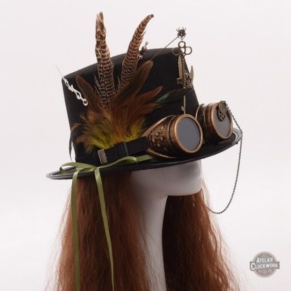 Haut de forme élégant pour femme, inspiration vintage