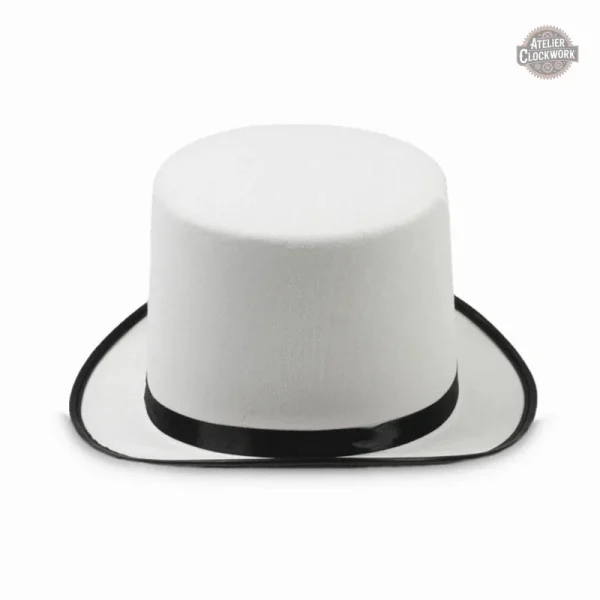 Chapeau de scène Blanc pour performances artistiques