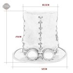 Haut de forme épouvantail en cuir pour costume