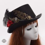 Accessoire de mode chic : chapeau haut de forme féminin