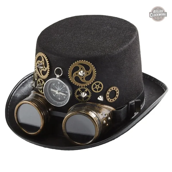 chapeau-haut-de-forme-halloween-1 Chapeau Haut de Forme Halloween élégant pour une tenue steampunk