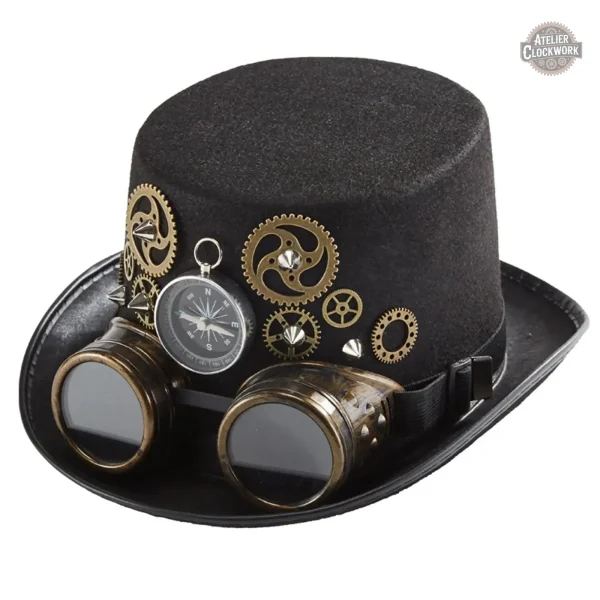 Accessoire Halloween : chapeau haut de forme stylé