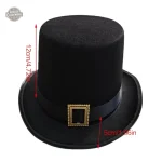 Chapeau steampunk noir, élégant et sophistiqué