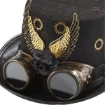 Chapeau haut de forme au style punk unique