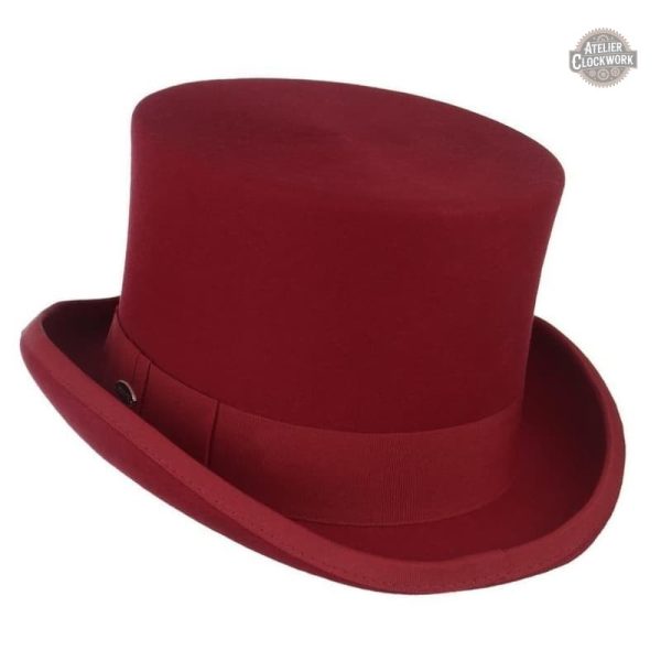 Haut de Forme chic en rouge vif